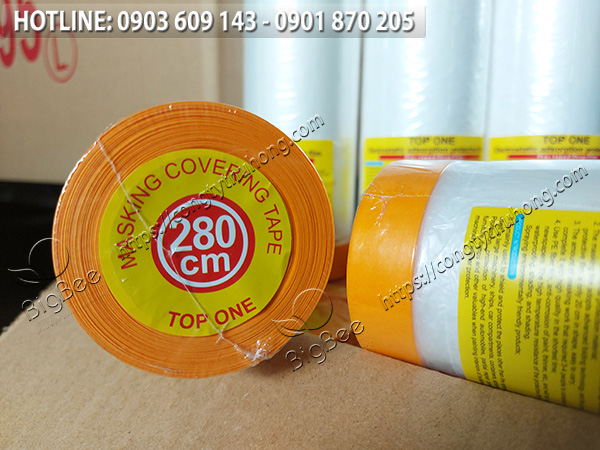 Băng keo che sơn kích thước 280cmx20m Băng keo che sơn kích thước 280cmx20m