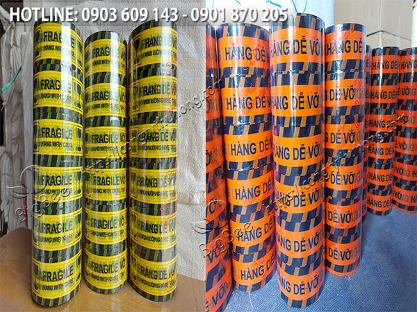 băng keo hàng dễ vỡ giá rẻ dùng để dán thùng