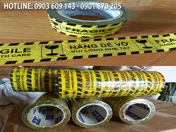 Băng keo hàng dễ vỡ đóng thùng phổ biến nhất hiện nay Băng keo hàng dễ vỡ đóng thùng phổ biến nhất hiện nay