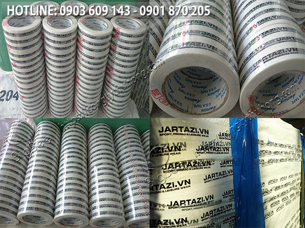 băng keo in logo in chữ cuộn nhỏ 2