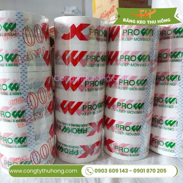 Băng keo in logo sắc nét, không phai màu Băng keo in logo sắc nét, không phai màu