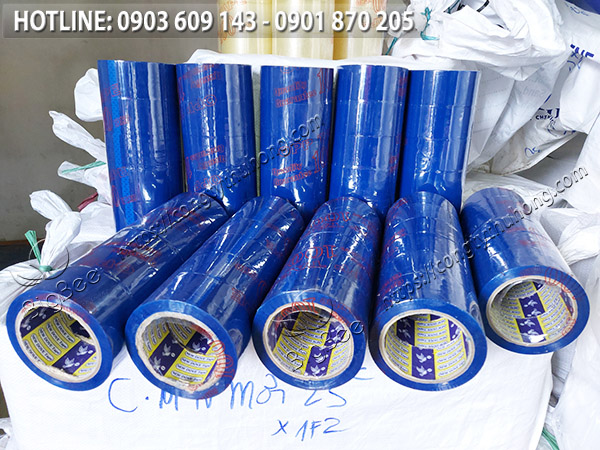 Băng keo màu xanh dương giá sỉ 100 yard Băng keo màu xanh dương giá sỉ 100 yard