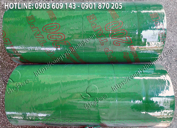 băng keo simili màu xanh lá cuộn lớn