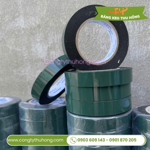 Băng keo mút xốp 2 mặt màu xanh Băng keo mút xốp 2 mặt màu xanh