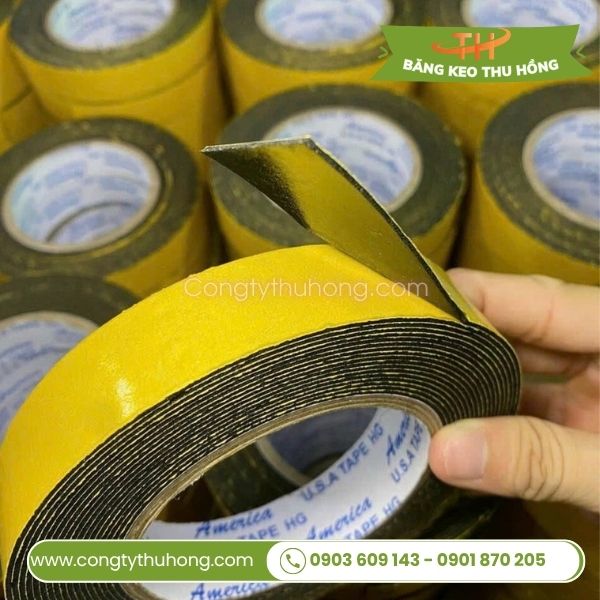 Băng keo mút xốp 2 mặt thường dùng hiện nay Băng keo mút xốp 2 mặt thường dùng hiện nay