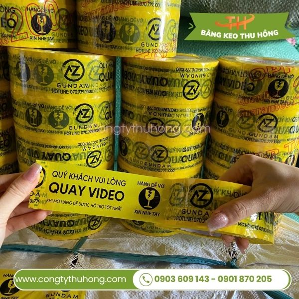 Băng keo hàng dễ vỡ in theo yêu cầu Băng keo hàng dễ vỡ in theo yêu cầu