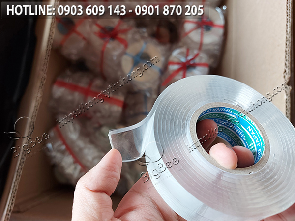 băng keo siêu trong 2 mặt nano 1