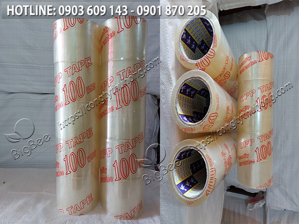 băng keo trong dán thùng 6f x 100y