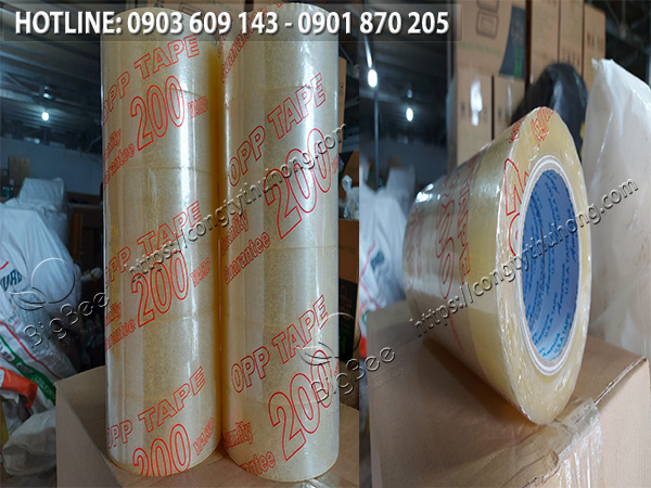 băng keo trong dán thùng 200y