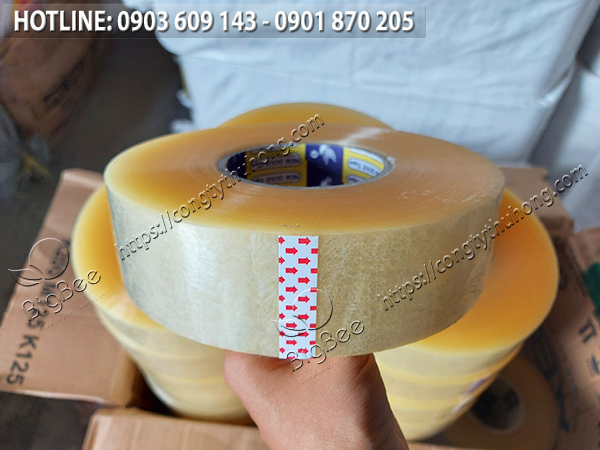 băng keo trong cuộn lớn dán thùng 900g 1