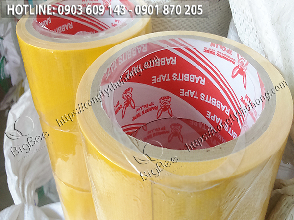 băng keo vải màu vàng 48mm