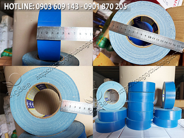 băng keo vải xanh dương cuộn lớn 800gr 1