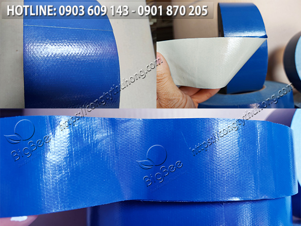 băng keo vải xanh dương cuộn lớn 800gr 2