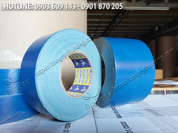 băng keo vải xanh dương cuộn lớn 800gr 4