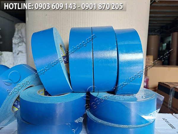 băng keo vải xanh dương cuộn lớn 800gr 5