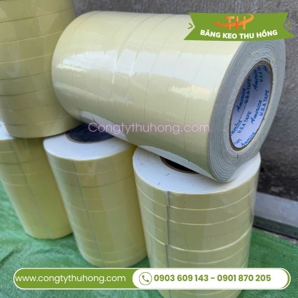 Băng keo xốp 10 cuộn/ cây Băng keo xốp 10 cuộn/ cây
