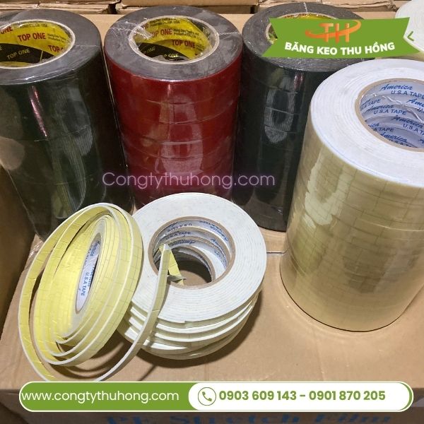 Băng keo xốp dính 2 mặt 1f2 Băng keo xốp dính 2 mặt 1f2