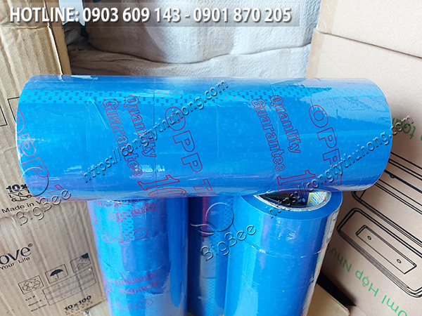 băng keo màu xanh dương 100yard