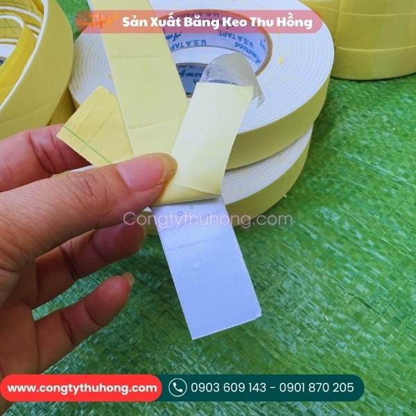 Băng keo mút xốp trắng Băng keo mút xốp trắng