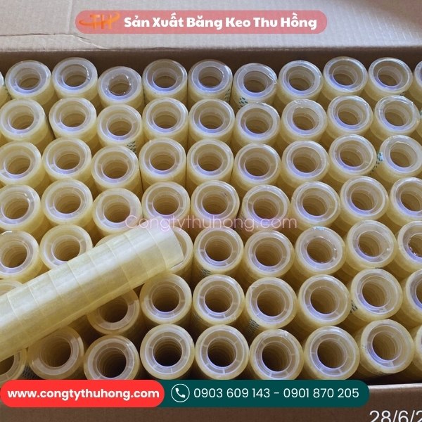 Băng keo trong nhỏ văn phòng phẩm Băng keo trong nhỏ văn phòng phẩm