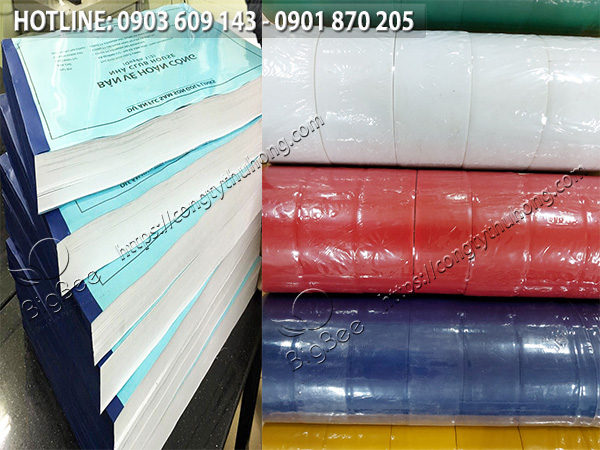 bọc sách bằng băng dính simili đơn giản