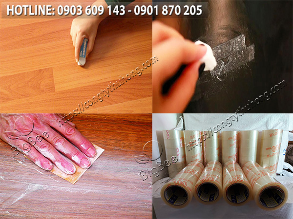 cách làm sạch keo dán trên sàn nhà