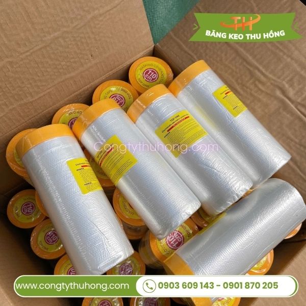 Cuộn băng keo nilon dạng tròn, nhẹ, dễ cầm tay Cuộn băng keo nilon dạng tròn, nhẹ, dễ cầm tay