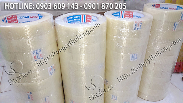 Băng keo sợi thủy tinh 2 sọc