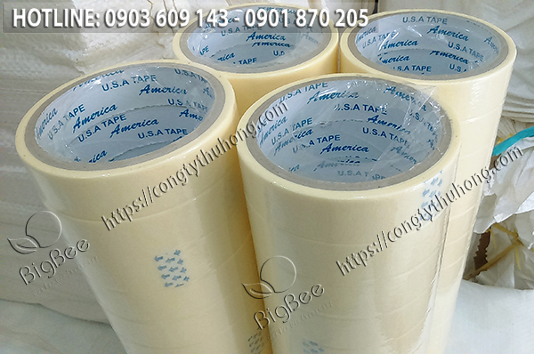 Băng keo giấy màu vàng 2f4