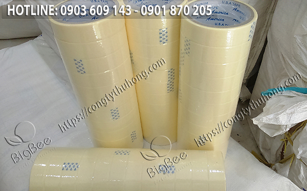 Băng keo giấy màu vàng 2f4