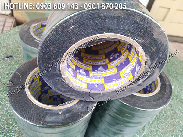 Băng keo xốp 2 mặt màu đen