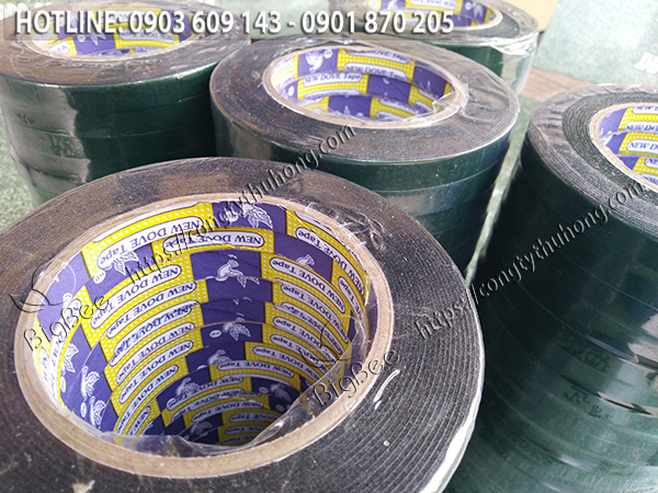Băng keo xốp 2 mặt màu đen
