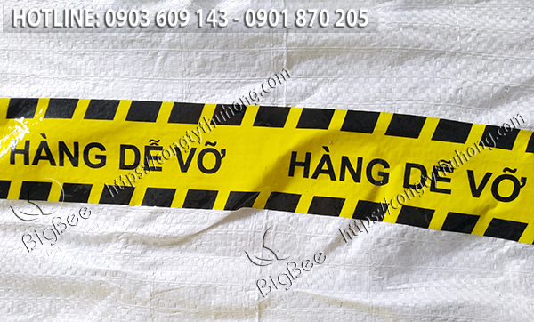 Băng keo in chữ hàng dễ vỡ