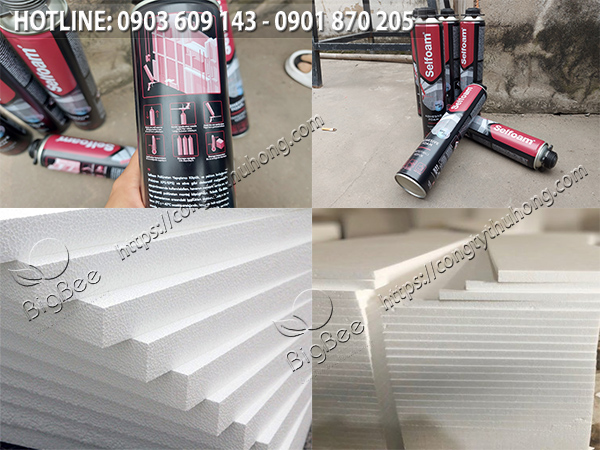keo bọt dán xốp foam pu selfoam tốt 1