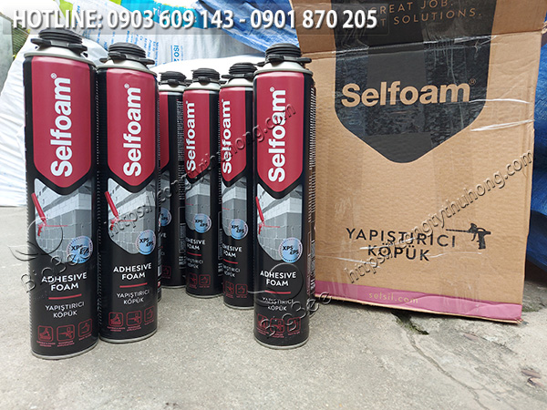 keo bọt dán xốp foam pu selfoam tốt 2
