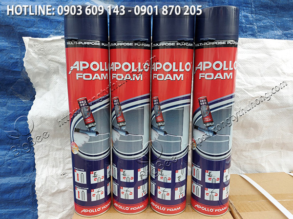 keo bọt nở chống rung apollo foam dạng vòi chất lượng