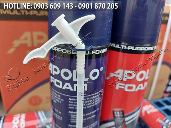 keo bọt nở xịt trang trí gương apollo foam 2