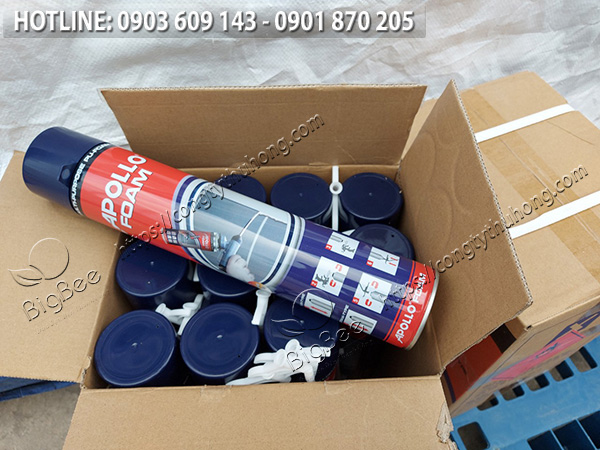 keo bọt nở xịt trang trí gương apollo foam 6