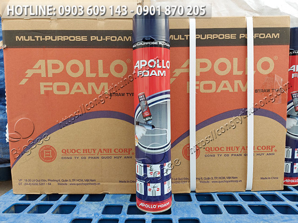 keo bọt nở xịt trang trí gương apollo foam 7