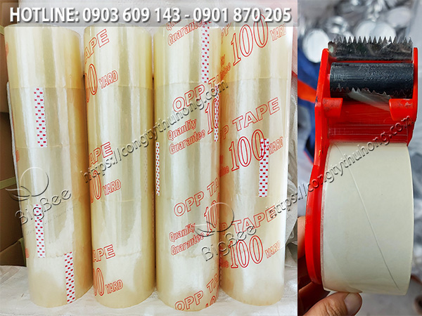 Băng keo trong 4F8x100y phù hợp sử dụng dụng cụ cắt băng keo cầm tay dán thùng Băng keo trong 4F8x100y phù hợp sử dụng dụng cụ cắt băng keo cầm tay dán thùng