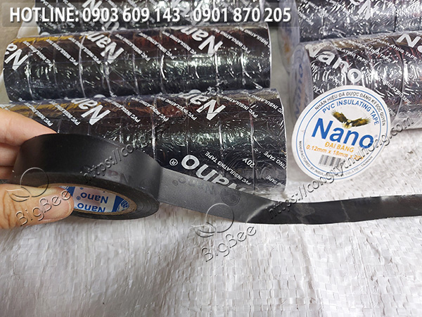 Băng keo cách điện nano màu đen Đại Bàng loại 20y Băng keo cách điện nano màu đen Đại Bàng loại 20y