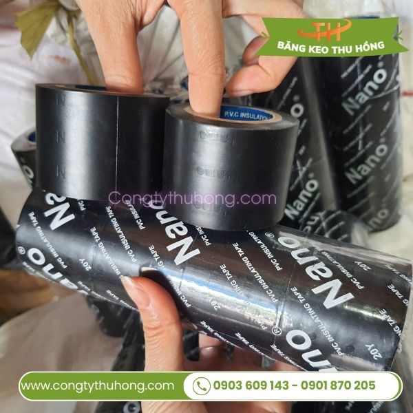 Băng keo nano quấn dây điện màu đen Băng keo nano quấn dây điện màu đen