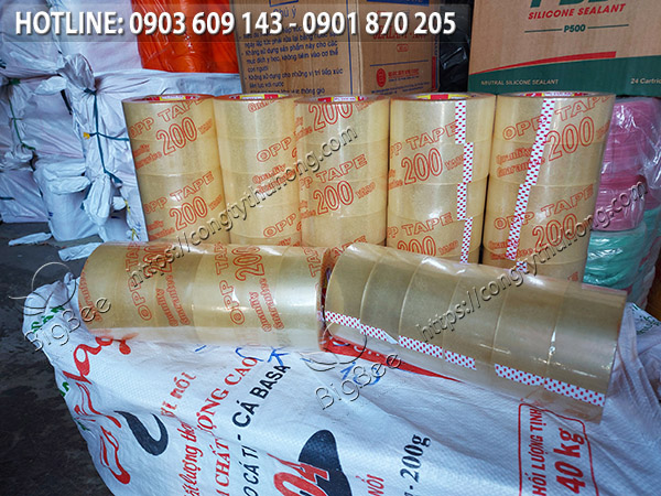 băng keo trong 200 yard giá rẻ đóng bao 3