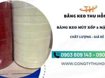 Băng keo mút xốp 2 dính 2 mặt đen, trắng sỉ giá rẻ tại TPHCM
