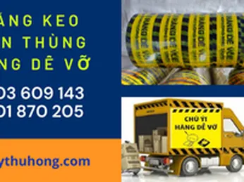 Bán sỉ băng keo dán thùng hàng dễ vỡ giá rẻ