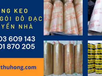 Băng keo đóng gói đồ đạc chuyển nhà giá rẻ thông dụng