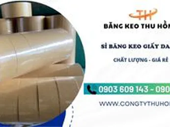 Băng keo giấy da bò chịu nhiệt 180°C – Hoàn hảo cho đóng gói xuất khẩu và công nghiệp
