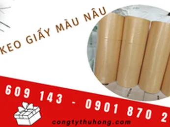 Có nên sử dụng băng keo giấy màu nâu dán thùng carton hay không ?