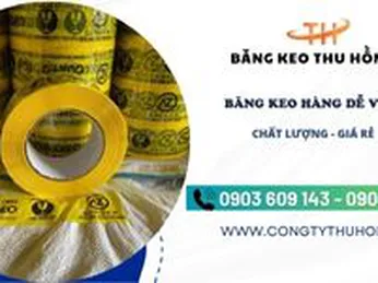 Xưởng sỉ băng keo hàng dễ vỡ dán thùng cảnh báo in sẵn và in theo yêu cầu