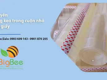 Chuyên băng keo trong cuộn nhỏ dán giấy